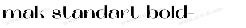 mak standart bold字体转换
